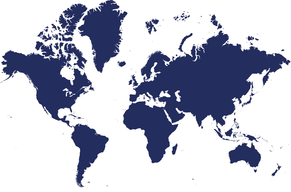 Mapa mundial da infraestrutura Havic Host - Pontos de presença global